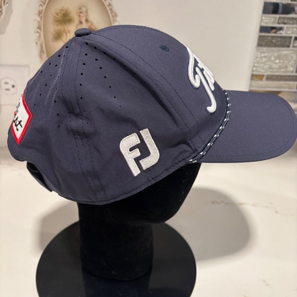 Titleist Tour Breezer Rope Golf Hat Adjustable Cap Excellent Condition Blue - Picture 3 of 7